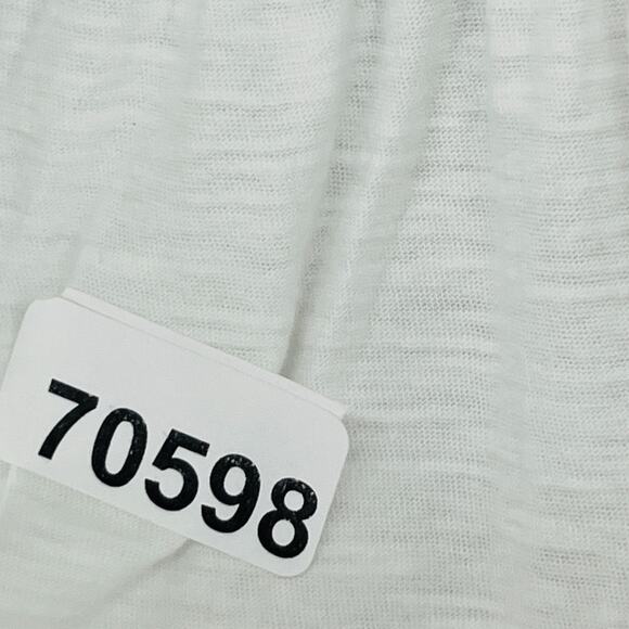 LILLY PULITZER Tank Top 2XS Essie Popover Smocked Palm Beach Slub Cotton White - Picture 15 of 15